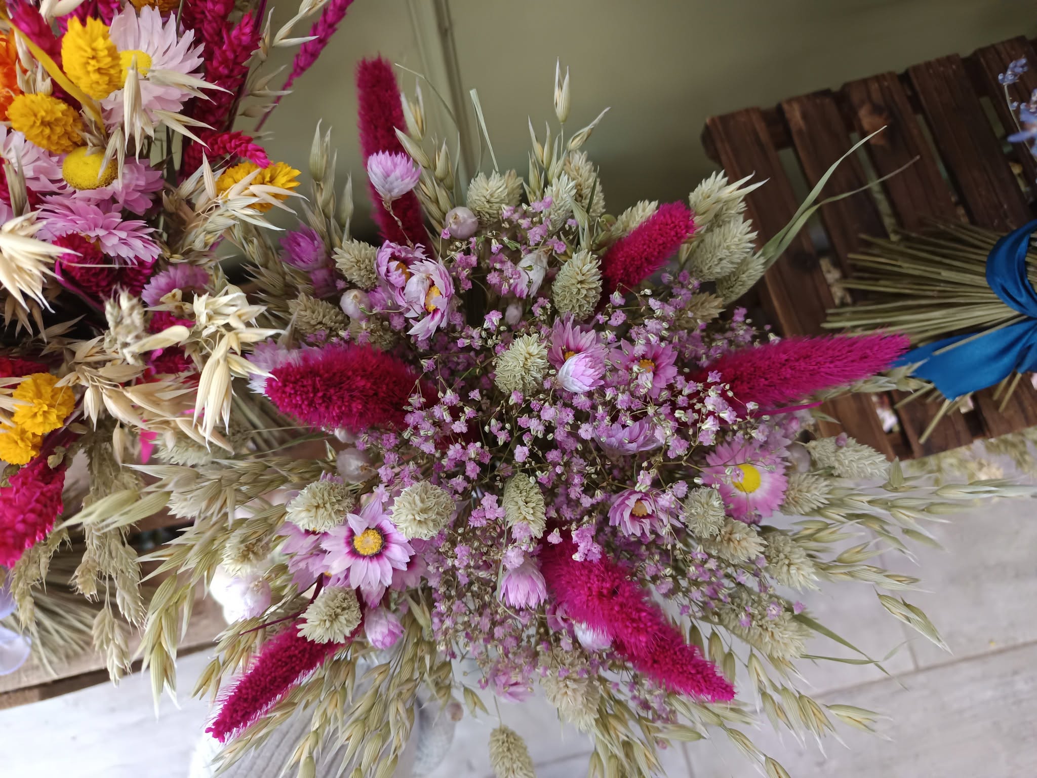 Bouquet de fleurs séchée
