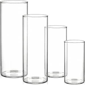 Vase cylindrique en verre