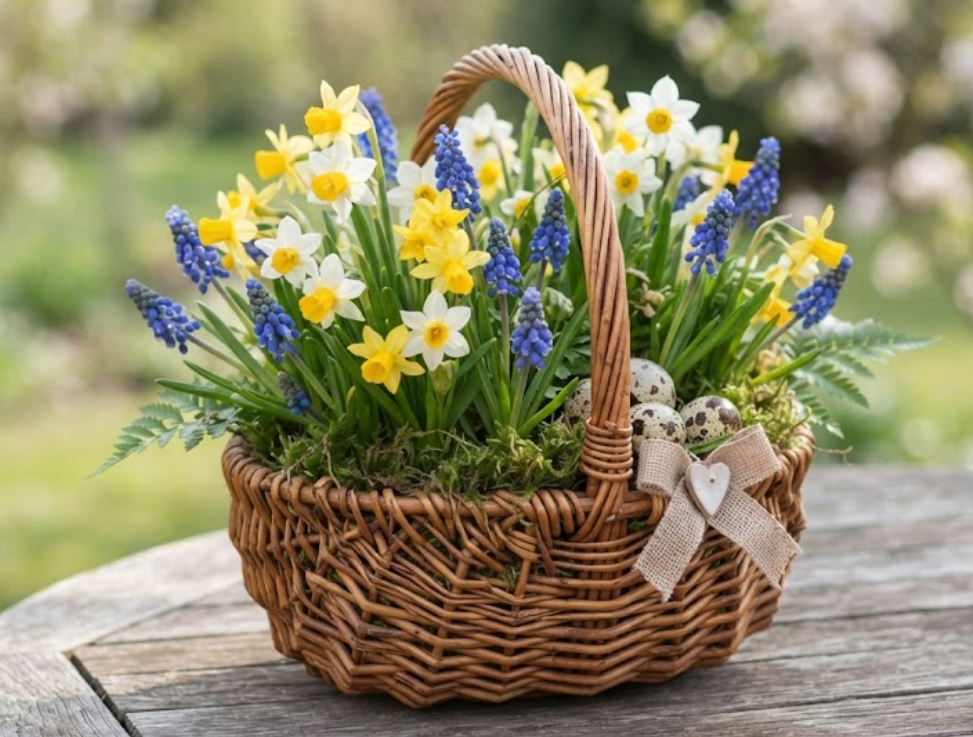 Panier Fleuri de Pâques
