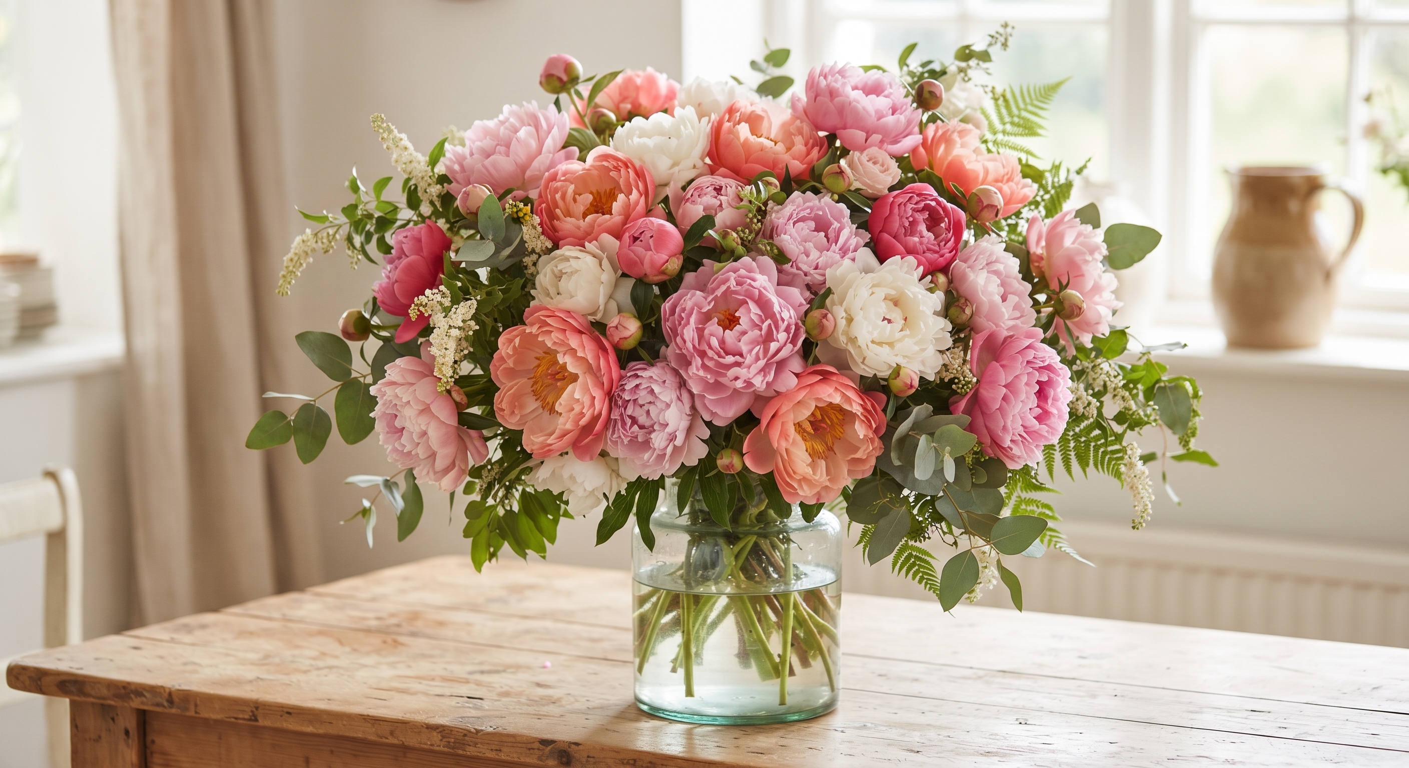 Bouquet Reine Pivoines