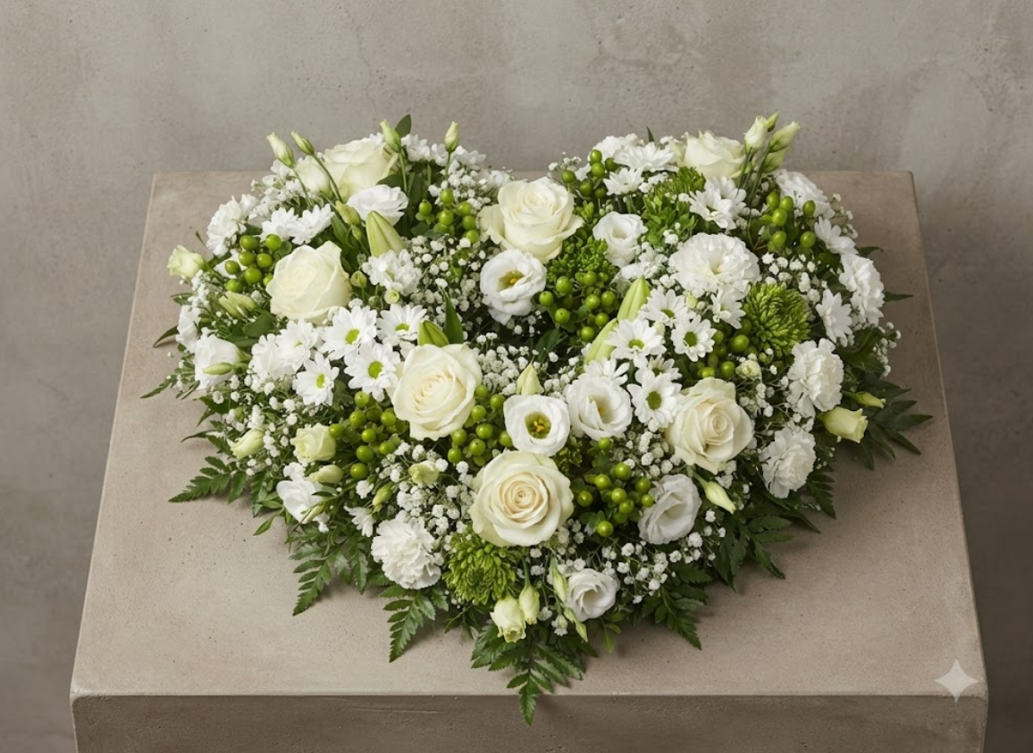 Coussin Fleuri Blanc Éternel